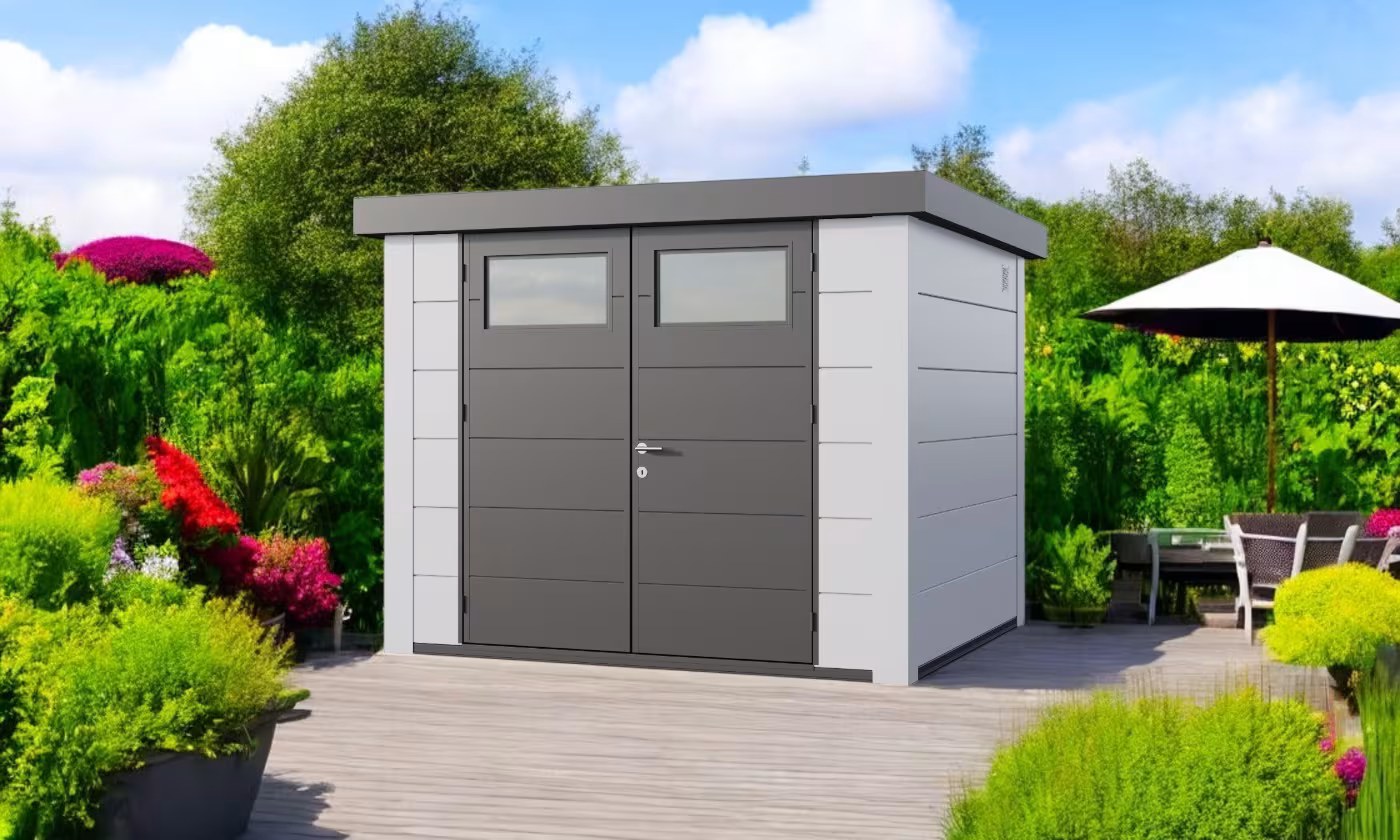 Metall-Gartenhaus Eléganto / Classico / 2724 / Weiß 268 x 238 | Premium Metall-Gartenhaus Telluria – Bild 2