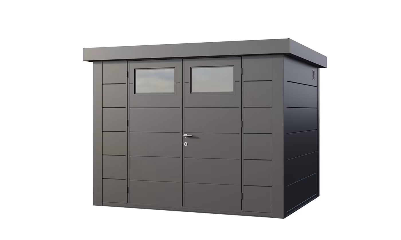 Metall-Gartenhaus Eléganto / Classico / 3024 / Anthrazit 298 x 238 | Premium Metall-Gartenhaus Telluria