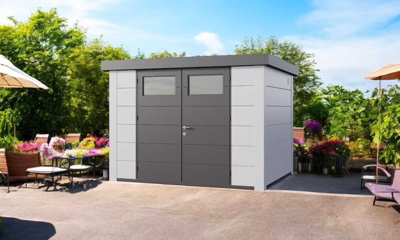 Metall-Gartenhaus Eléganto / Classico / 3024 / Weiß 298 x 238 | Premium Metall-Gartenhaus Telluria – Bild 2