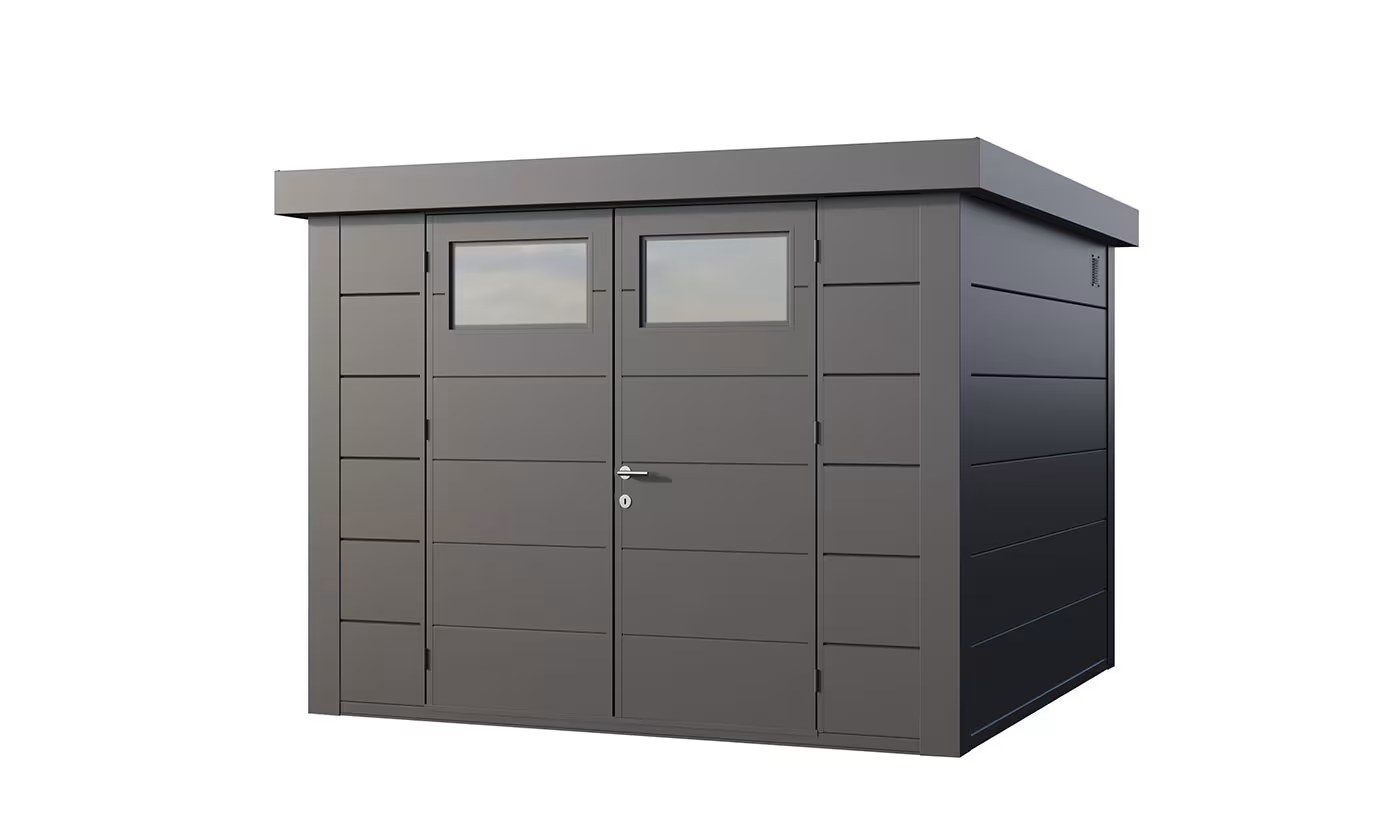 Metall-Gartenhaus Eléganto / Classico / 3030 / Anthrazit 298 x 298 | Premium Metall-Gartenhaus Telluria
