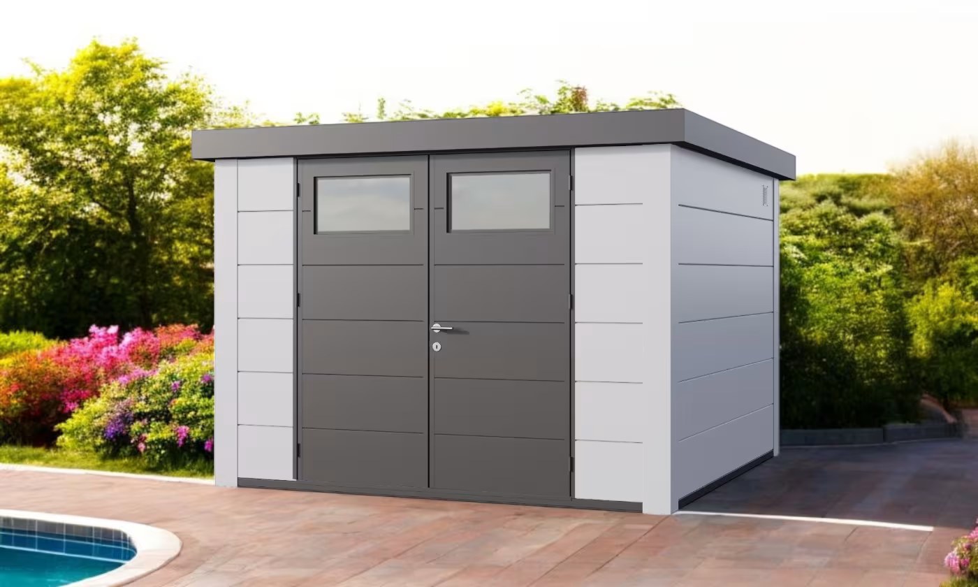 Metall-Gartenhaus Eléganto / Classico / 3030 / Weiß 298 x 298 | Premium Metall-Gartenhaus Telluria – Bild 2