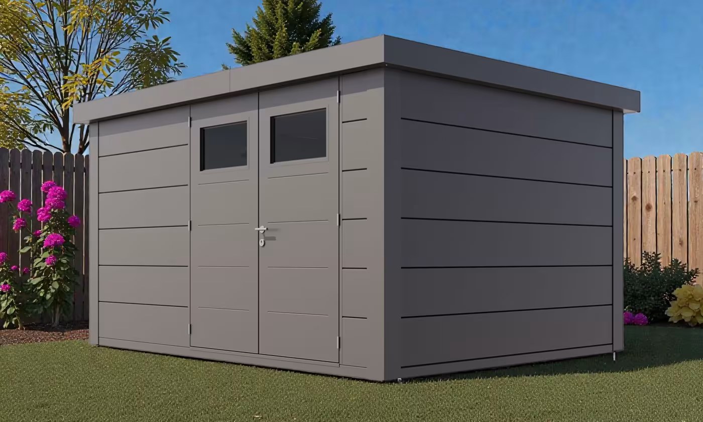 Metall-Gartenhaus Telluria Classico 3930 – Premium-Design – Bild 2