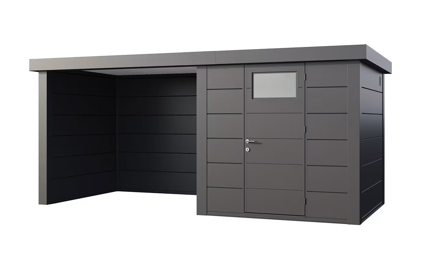 Metall-Gartenhaus Eléganto 2424 Lounge Small Anthrazit | Telluria