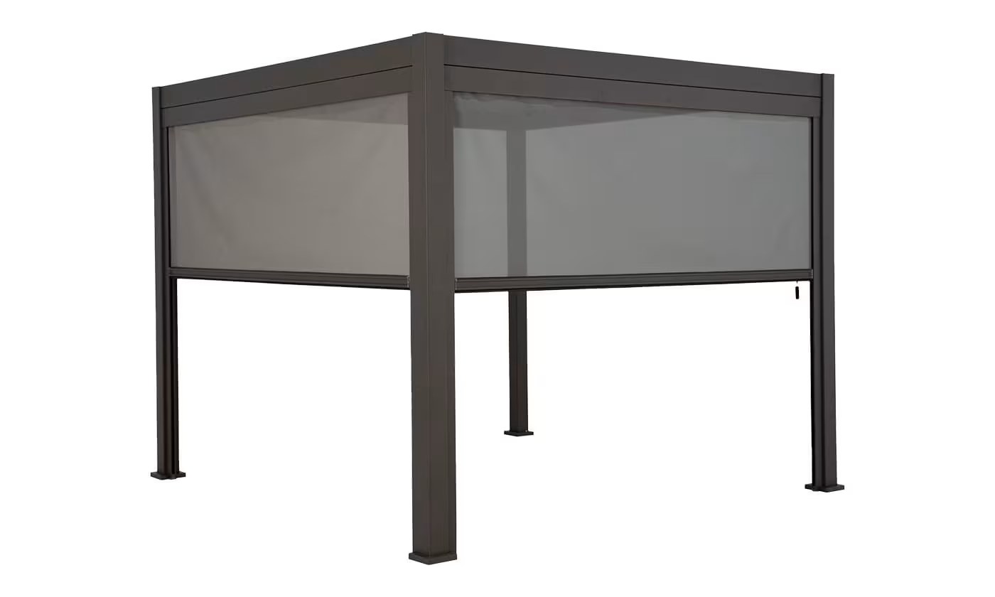 Manuelle bioklimatische Alu-Pergola Soléa 3x4m 34N Anthrazit – 12m²