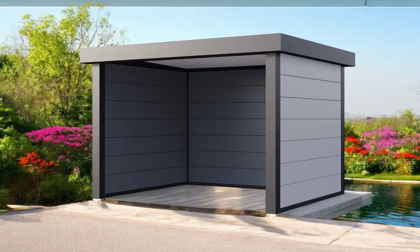 Metall-Poolhaus Singolo 3630 Weiß | Telluria – Bild 3