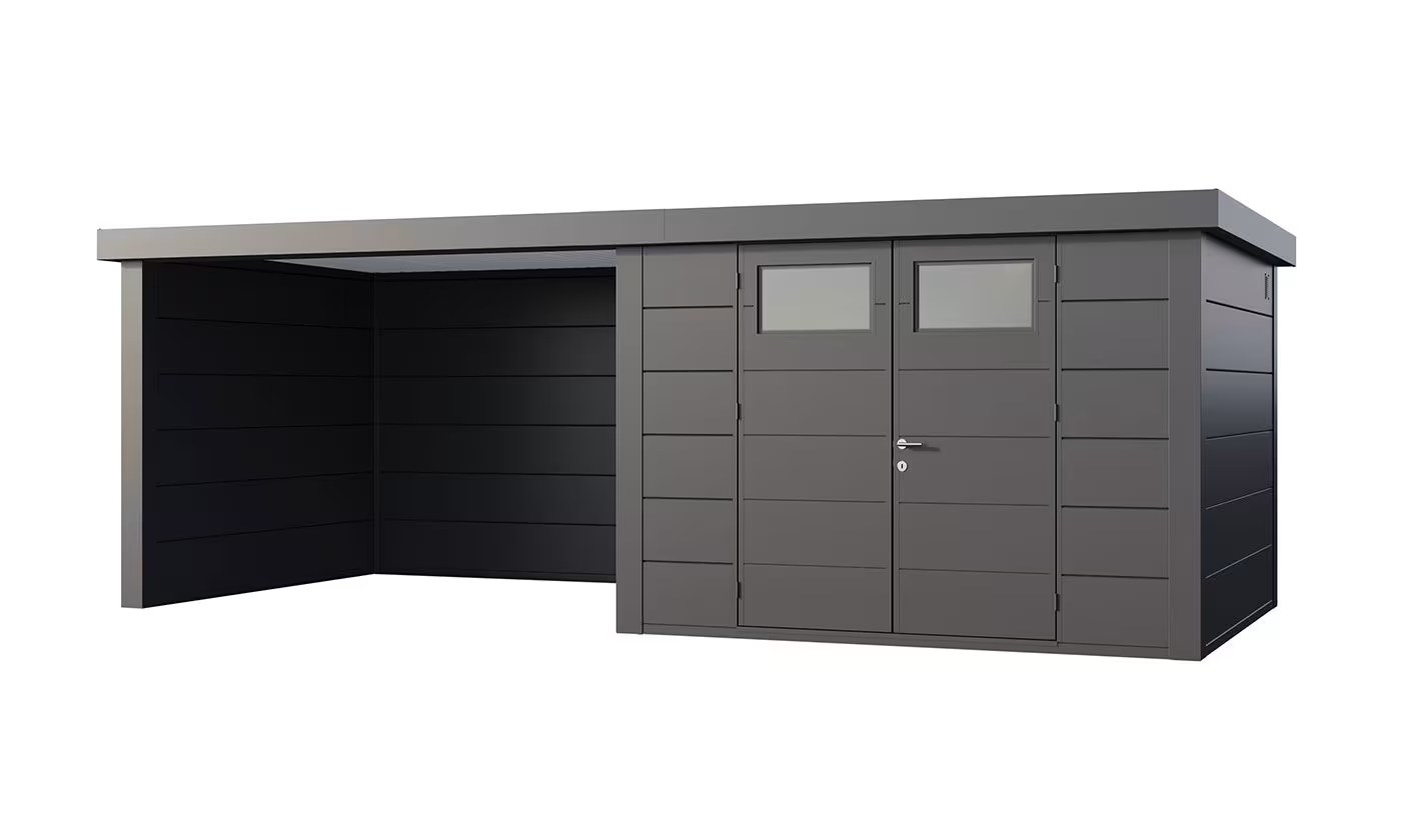 Metall-Gartenhaus Eléganto 3030 Lounge Large Anthrazit | Telluria