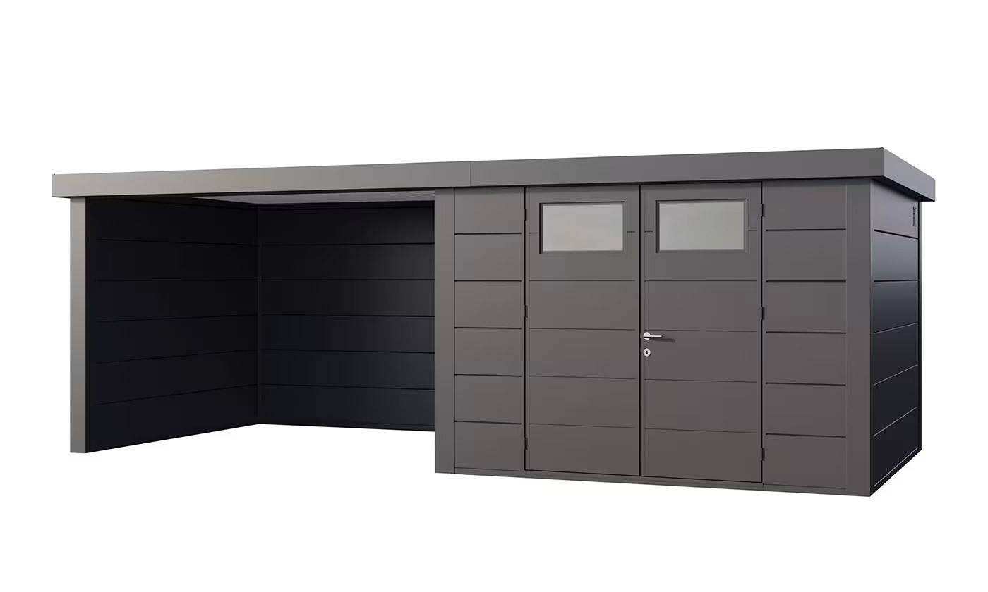 Metall-Gartenhaus Eléganto 3330 Lounge Large Anthrazit | Telluria
