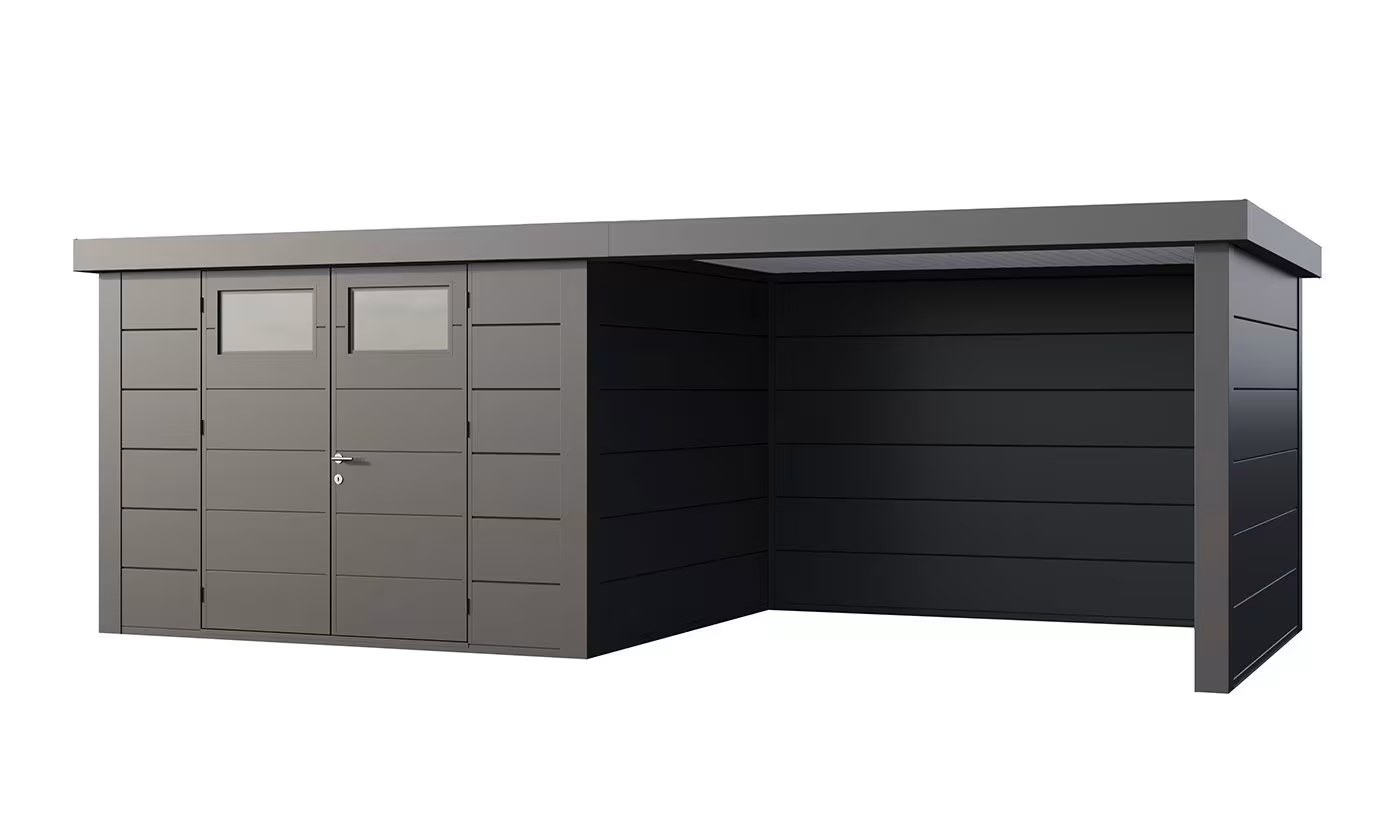 Metall-Gartenhaus Eléganto 3330 Anthrazit | Telluria