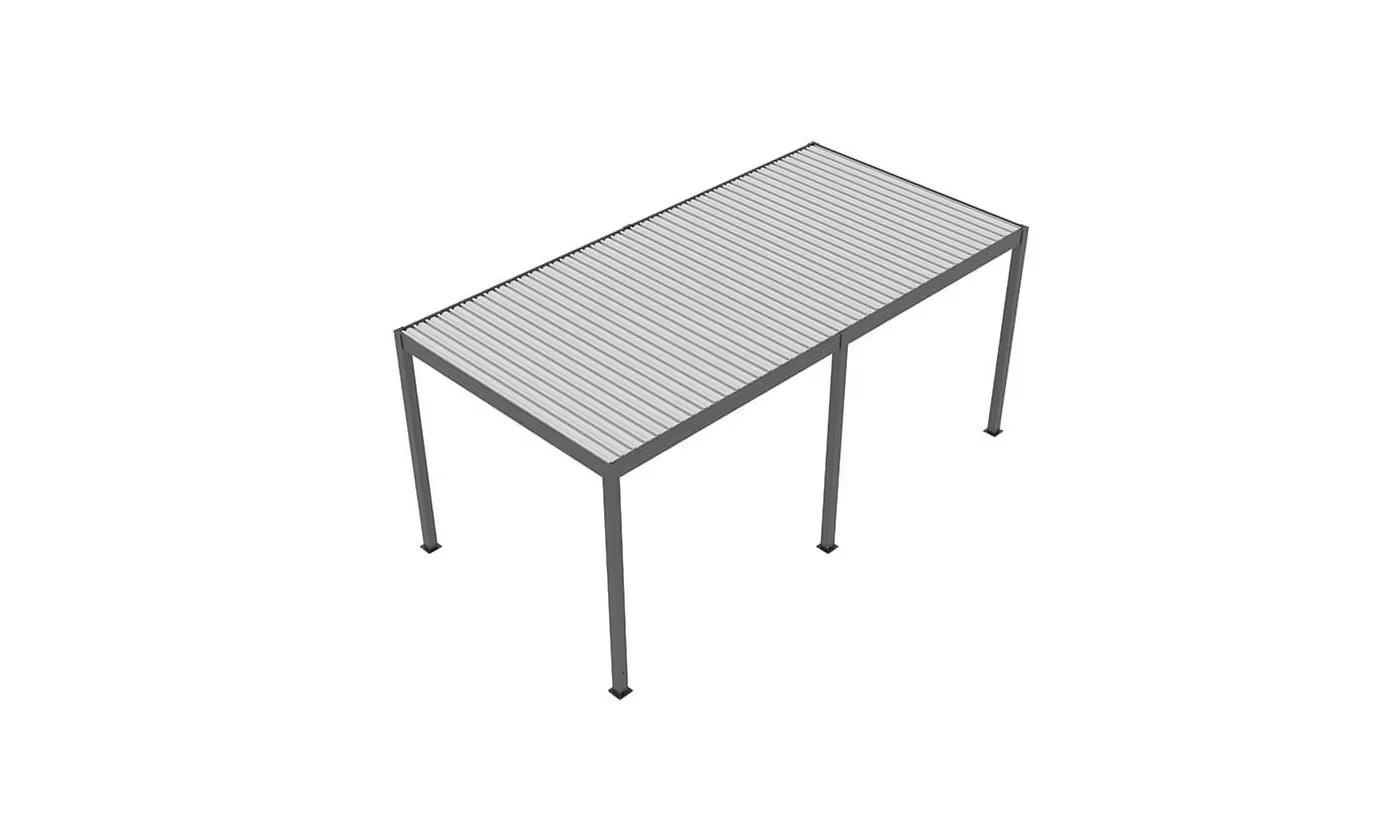 Motorisierte bioklimatische Alu-Pergola Windsor 6x4m 46NB Anthrazit & weiß – Bild 10