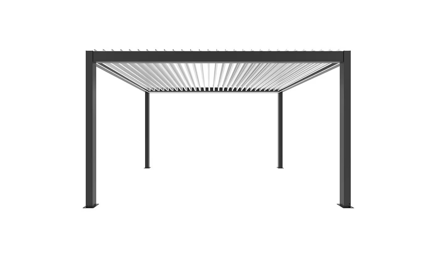 Motorisierte bioklimatische Alu-Pergola Windsor 3x3m 33NB Anthrazit – Bild 6