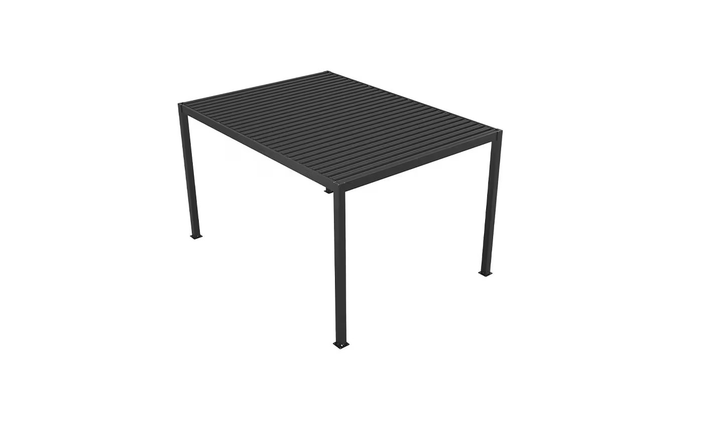 Motorisierte bioklimatische Alu-Pergola Windsor 3x4m 34N Anthrazit – Bild 4
