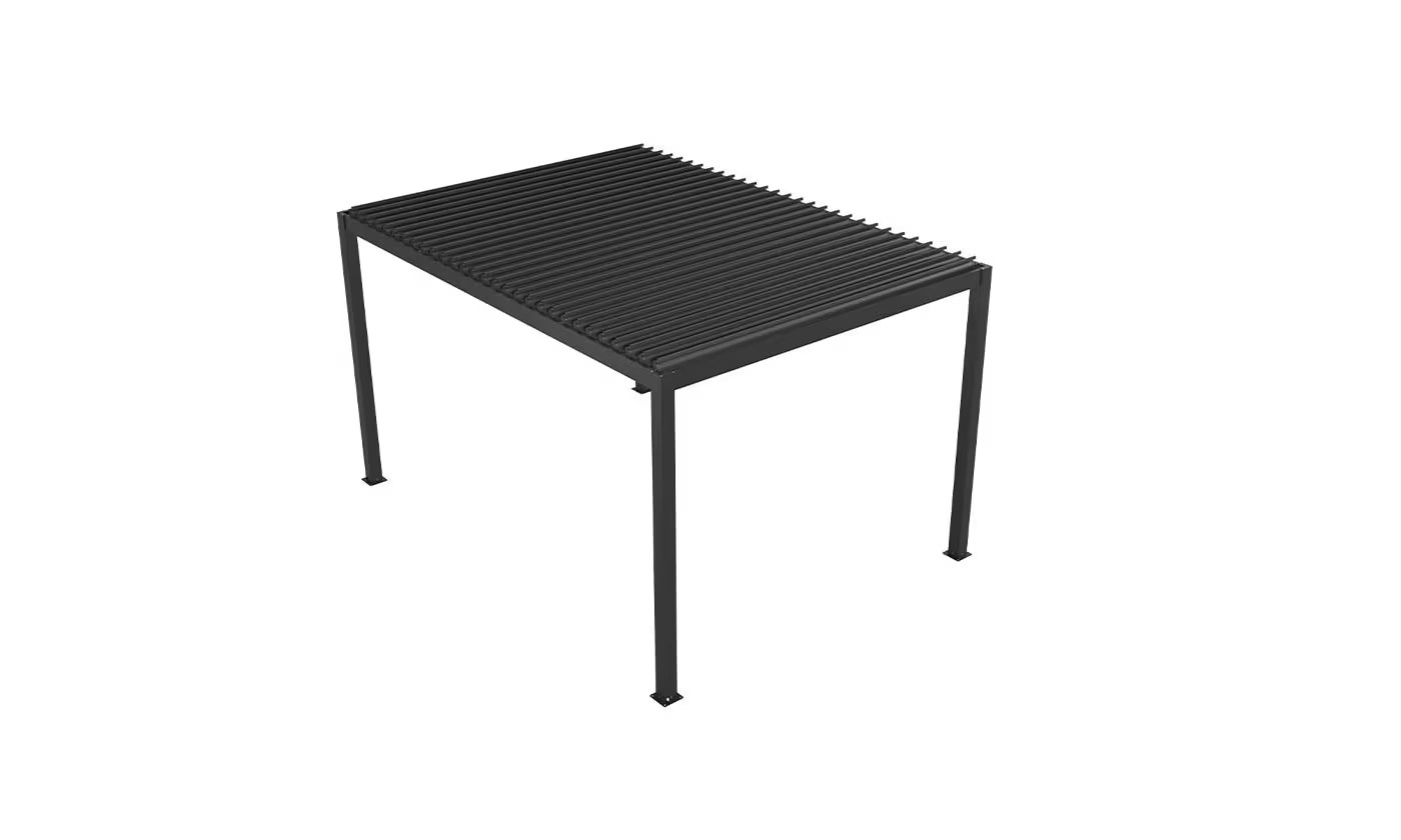 Motorisierte bioklimatische Alu-Pergola Windsor 3x4m 34N Anthrazit – Bild 5