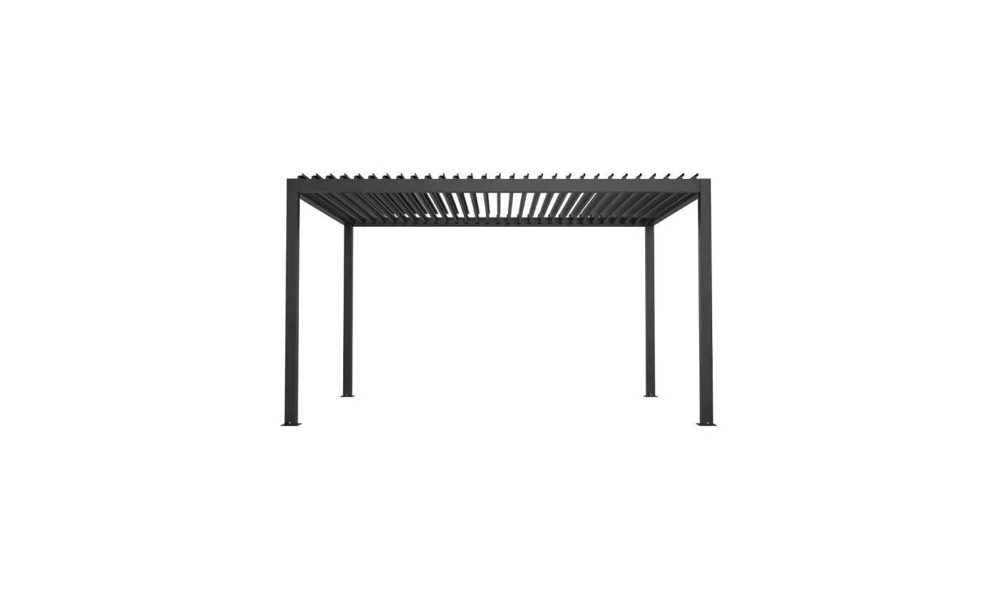 Motorisierte bioklimatische Alu-Pergola Windsor 4x4m 44N Anthrazit – Bild 5