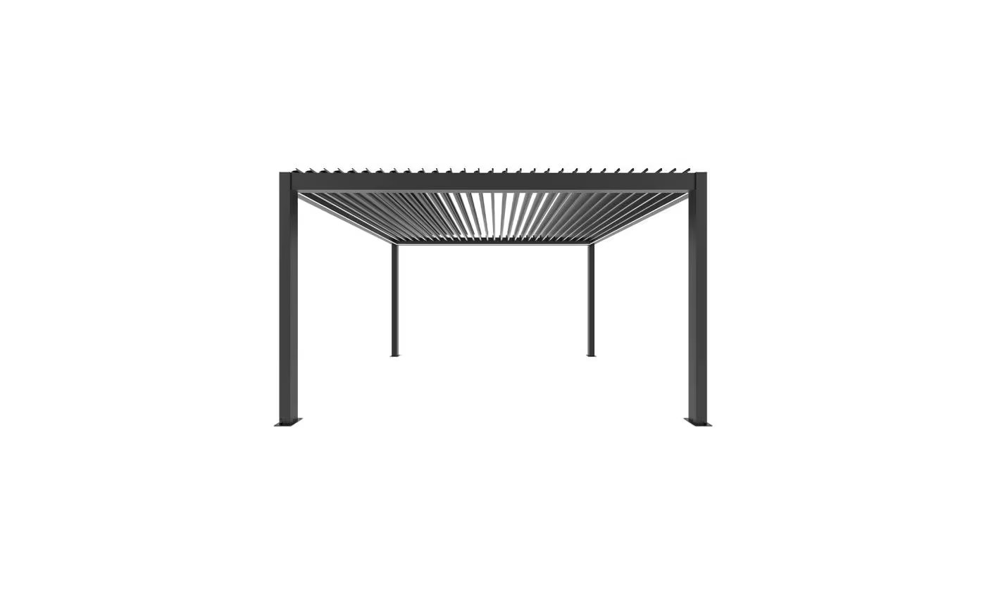 Motorisierte bioklimatische Alu-Pergola Windsor 4x4m 44N Anthrazit – Bild 6