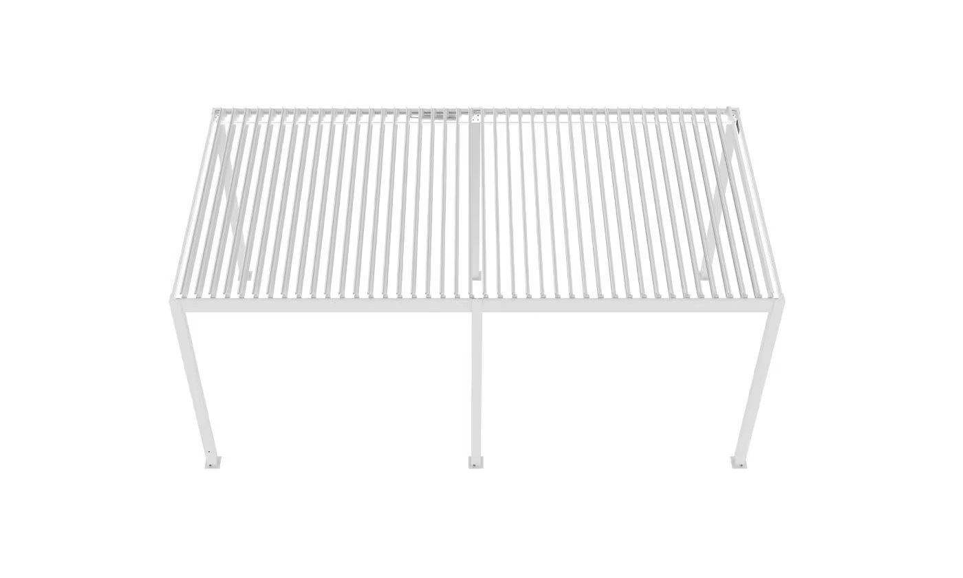 Motorisierte bioklimatische Alu-Pergola Windsor 5.8x3m 36B weiß – Bild 3