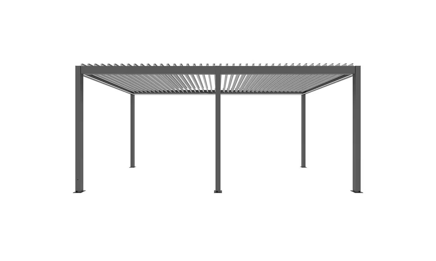 Motorisierte bioklimatische Alu-Pergola Windsor 5.8x3m 36NB Anthrazit & weiß – Bild 5