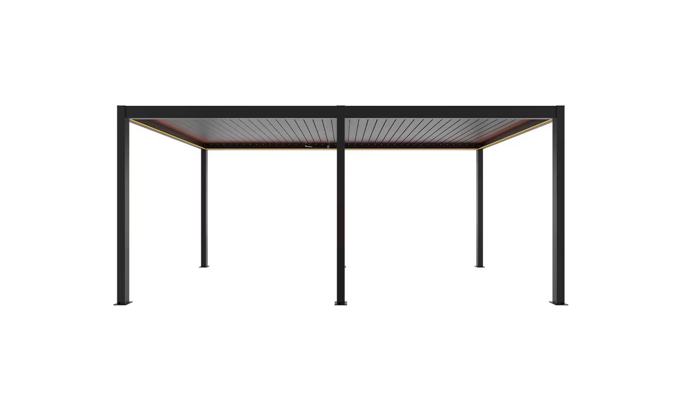 Motorisierte bioklimatische Alu-Pergola Windsor 6x4m 46N Anthrazit – Bild 4