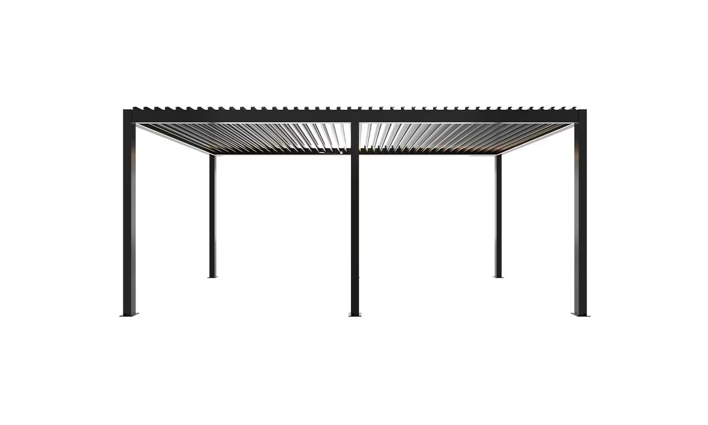 Motorisierte bioklimatische Alu-Pergola Windsor 6x4m 46N Anthrazit – Bild 6