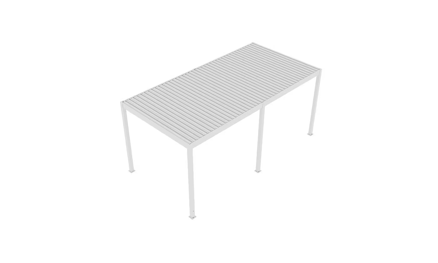 Motorisierte bioklimatische Alu-Pergola Windsor 6x4m 46B weiß – Bild 6