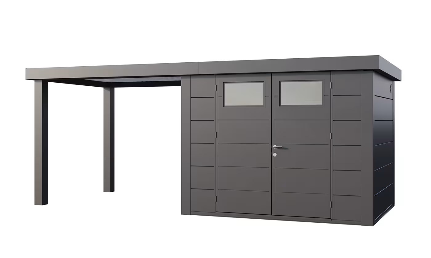 Metall-Gartenhaus Eléganto 3024 Anthrazit | Telluria
