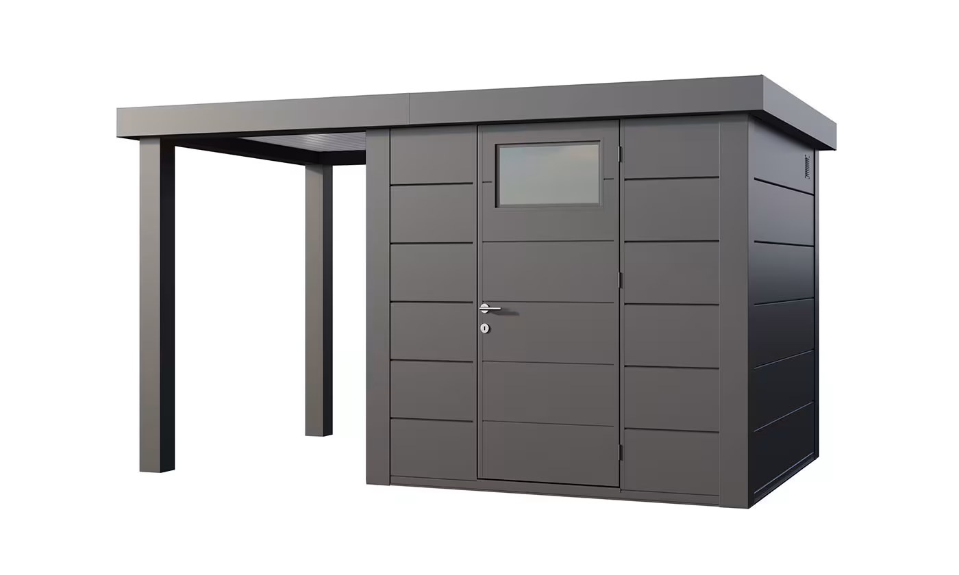 Metall-Gartenhaus Eléganto 2424 Anthrazit | Telluria
