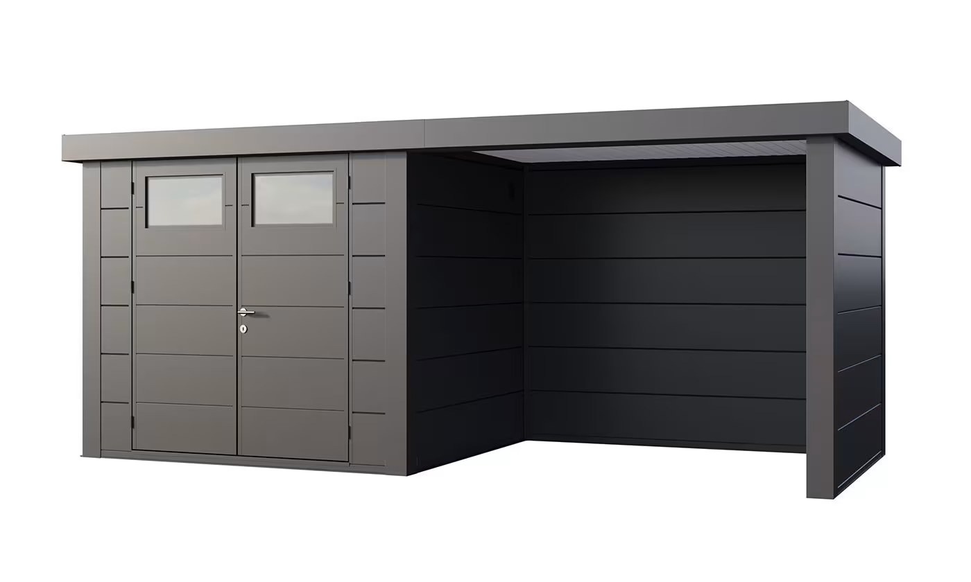 Metall-Gartenhaus Eléganto 2724 Lounge Small Anthrazit | Telluria