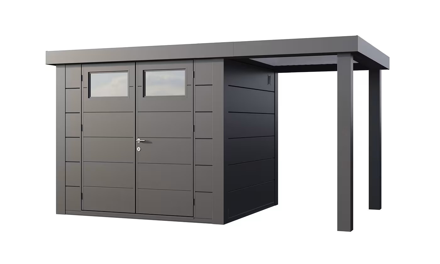 Metall-Gartenhaus Eléganto 2724 Anthrazit | Telluria