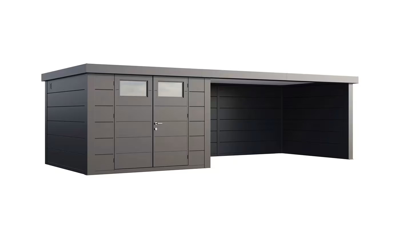 Metall-Gartenhaus Eléganto 3330 Lounge XL Anthrazit | Telluria