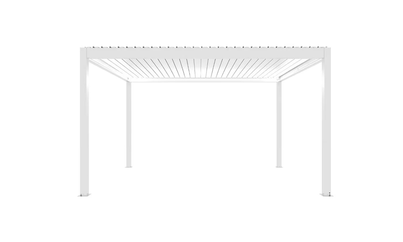Motorisierte bioklimatische Alu-Pergola Windsor 3x4m 34B weiß – Bild 3