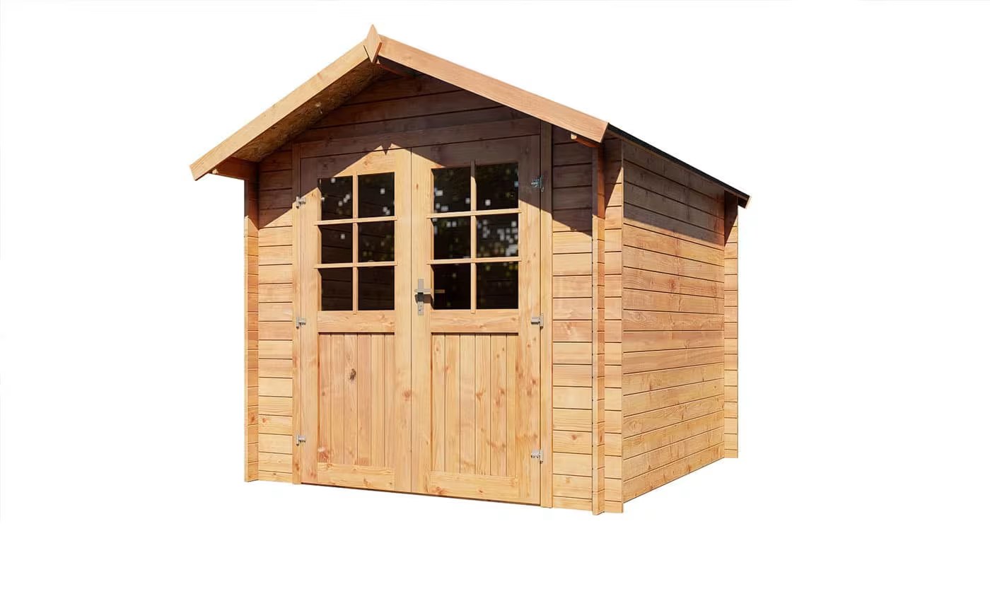 Holzgartenhaus kesseldruckimprägniert Plouha 28 mm – 4.71m² Innenraum, Satteldach – Bild 3