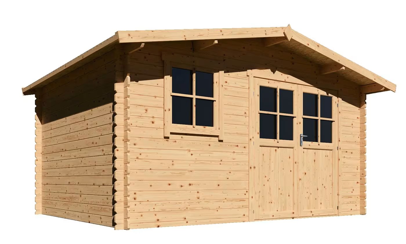 Gartenhaus ARZON 12 Roh 28mm 10,25m² Innenraum – Bild 3