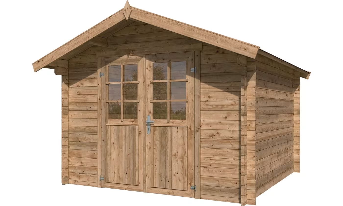 Gartenhaus LEIPZIG C kesseldruckimprägniert 34mm 7.19m² Innenraum – Bild 2