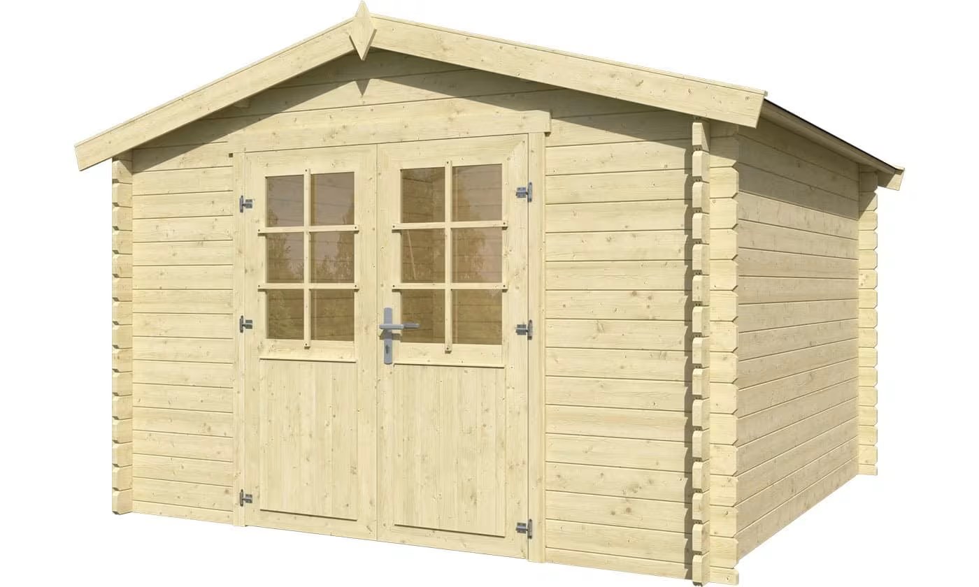 Gartenhaus Lucy Naturholz 34mm 8.13m² Innenraum – Bild 3