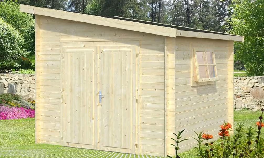 Gartenhaus USSEL 28mm – 7,2m² Innenraum
