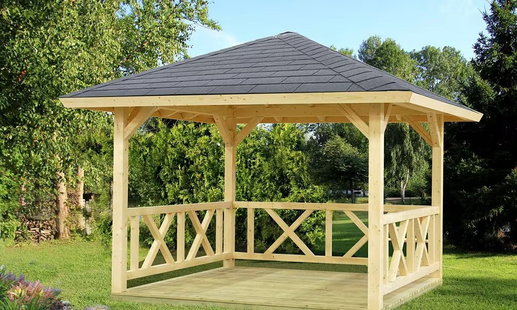 Pavillon – 300 x 300 – 9m² Innenraum