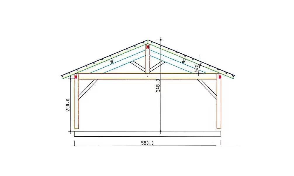Carport Granville – 43,5m² überdacht – Bild 2