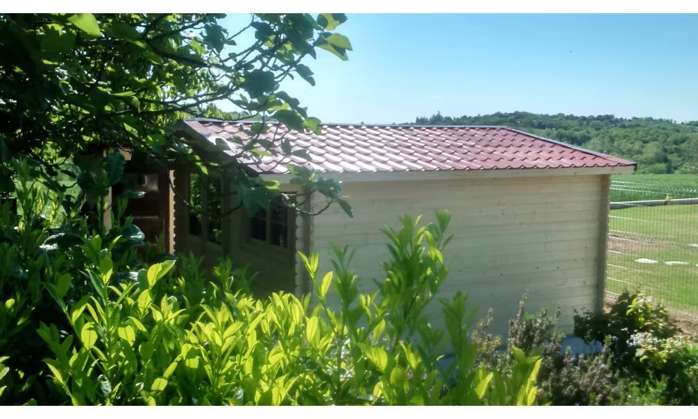 Stahlziegel für Gartenhaus Lorient B – Bild 4
